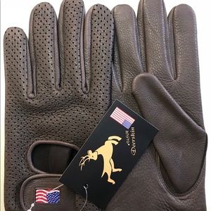 Deerskin motorcycle gloves